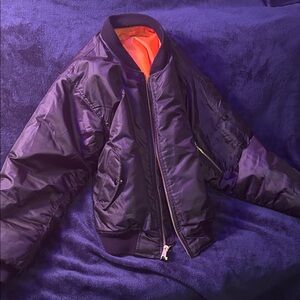 Reversible Military Bomber Jacket